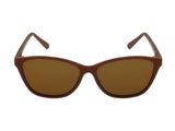 Brown women's cat-eye sunglasses