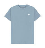 Stone Blue Mens Black T