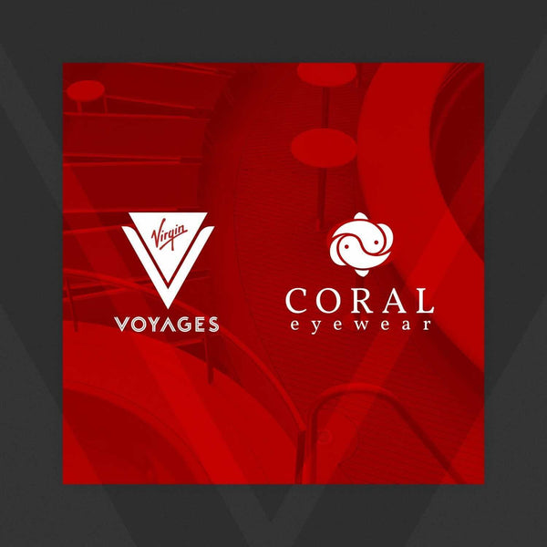 Coral Eyewear and Virgin Voyages logo