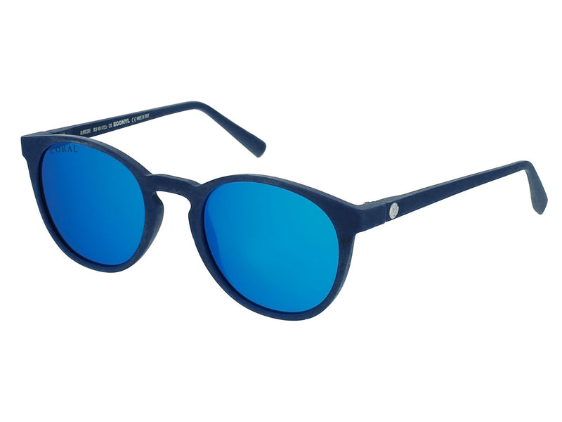 Side view of Blue Polarised Albacore Sunglasses