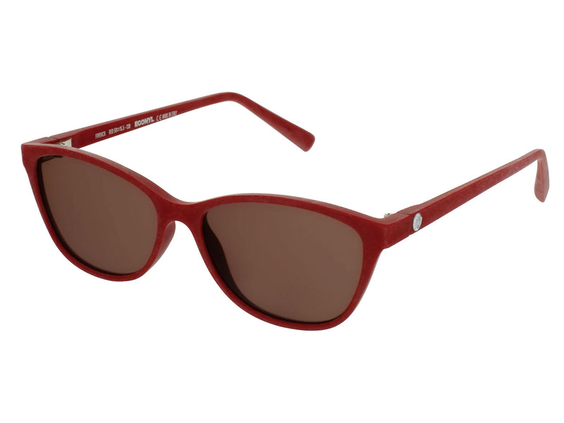 Red women's sunglasses 2022 side view