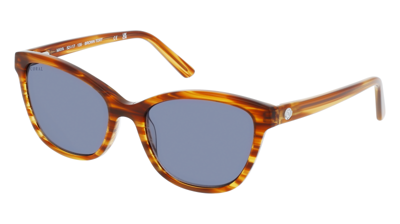 Coral Maya Sustainable Sunglasses Cat eye Eco friendly Women s Coral Eyewear