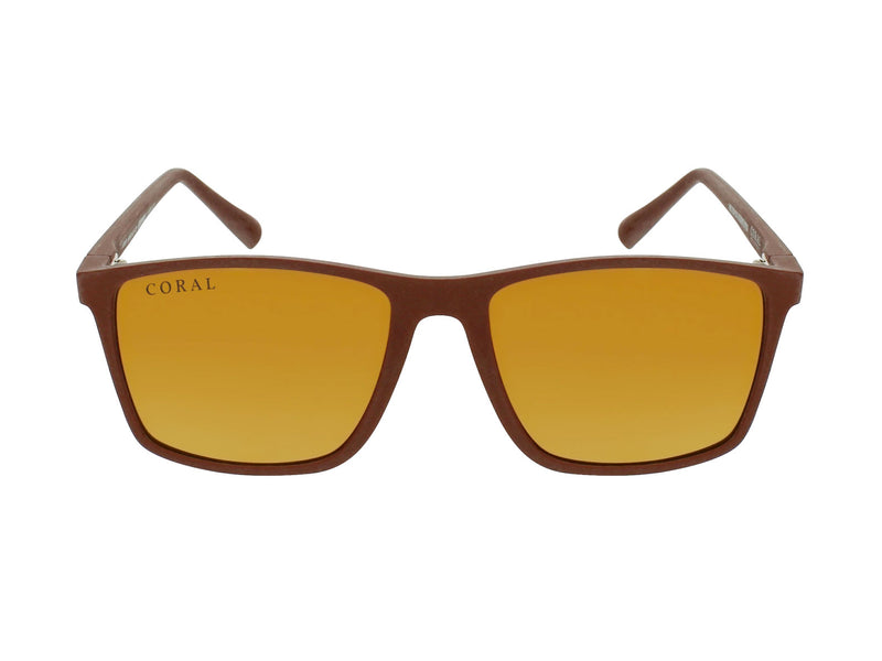 Gold poalrized sunglasses Coral Eyewear